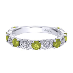 Gabriel Fashion 14 Karat Stackable Stackable Ladies' Ring LR4928W44PE