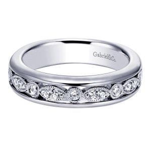 Gabriel 14 Karat Victorian Wedding Band WB5521W44JJ