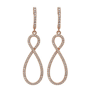 Gabriel Fashion 14 Karat Lusso Diamond Drop Earrings EG11207K45JJ