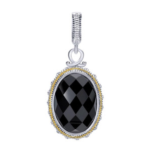 Gabriel Fashion Silver / 18 Karat Two-Tone Roman Pendant PT9358MYJXO