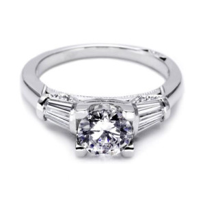 Tacori Platinum Simply Tacori Solitaire Engagement Ring 2581RD7