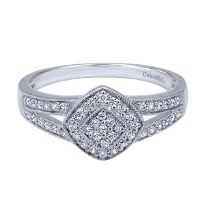Gabriel Fashion 14 Karat Victorian Ladies' Ring LR5484W45JJ