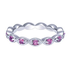 Gabriel Fashion Silver Stackable Stackable Ladies' Ring LR6802-7SVJPT