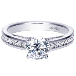 Gabriel 14 Karat Contemporary Engagement Ring ER7888W44JJ