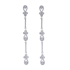 Gabriel Fashion 14 Karat Victorian Drop Earrings EG9738W45JJ