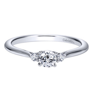 Gabriel 14 Karat Contemporary Engagement Ring ER98548W44JJ