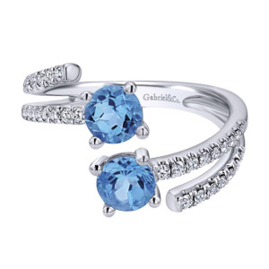 Gabriel Fashion 14 Karat Lusso Color Ladies' Ring LR50622W45BT