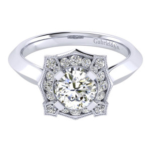 Gabriel 14 Karat Perfect Match Engagement Ring ER001B4ADW44JJ