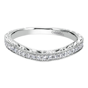 Gabriel 14 Karat Victorian Wedding Band WB9200W44JJ