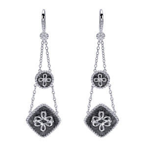 Gabriel Fashion Silver Roman Drop Earrings EG11532SVJJJ
