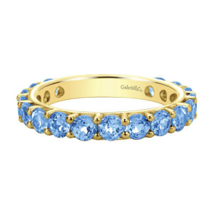 Gabriel Fashion 14 Karat Stackable Stackable Ladies' Ring LR4859Y4JBT