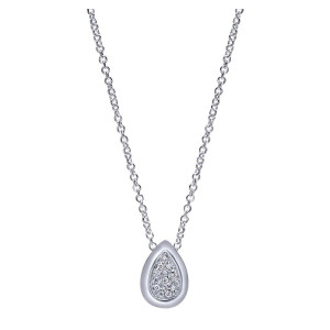 Gabriel Fashion 14 Karat Contemporary Necklace NK1410W45JJ