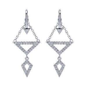 Gabriel Fashion 14 Karat Downtown Drop Earrings EG12454W45JJ