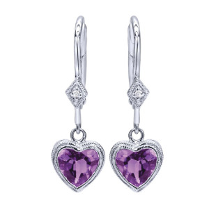 Gabriel Fashion 14 Karat Eternal Love Drop Earrings EG10575W45AM