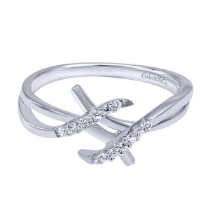Gabriel Fashion 14 Karat Contemporary Ladies' Ring LR5110W45JJ