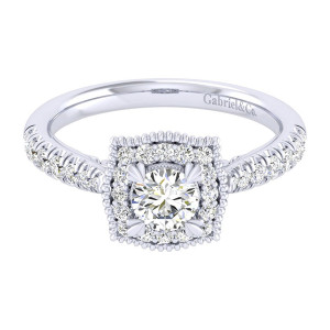 Gabriel 14 Karat Perfect Match Engagement Ring ER039A2AAW44JJ