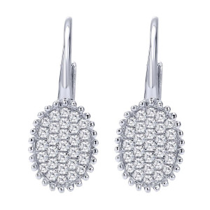 Gabriel Fashion 14 Karat Bombay Leverback Earrings EG12185W45JJ