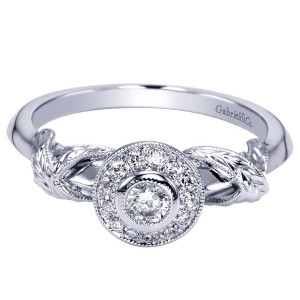 Gabriel 14 Karat Victorian Engagement Ring ER98484W44JJ