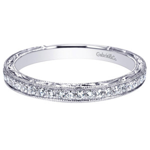 Gabriel 14 Karat Victorian Wedding Band WB8855W44JJ