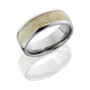 Lashbrook HW8D15/BOXELDERBURL POLISH Hard Wood Wedding Ring or Band