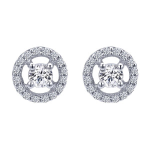 Gabriel Fashion 14 Karat Lusso Diamond Stud Earrings EG10943W44JJ