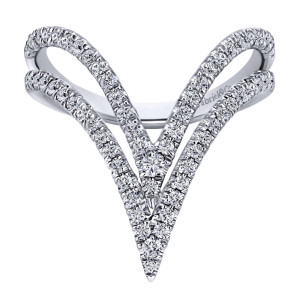 Gabriel Fashion 14 Karat Downtown Ladies' Ring LR50664W45JJ