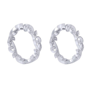 Gabriel Fashion 14 Karat Hoops Hoop Earrings EG9923W45JJ
