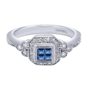 Gabriel Fashion 14 Karat Victorian Ladies' Ring LR4633W44SA