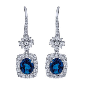 Gabriel Fashion 14 Karat Lusso Color Drop Earrings EG12279W44SA