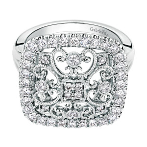 Gabriel Fashion 14 Karat Lace Ladies' Ring LR50101W45JJ