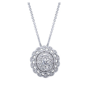 Gabriel Fashion 14 Karat Victorian Necklace NK3124W45JJ