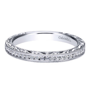 Gabriel 14 Karat Victorian Wedding Band WB8852W44JJ