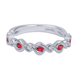 Gabriel Fashion 14 Karat Stackable Stackable Ladies' Ring LR50249W45RA