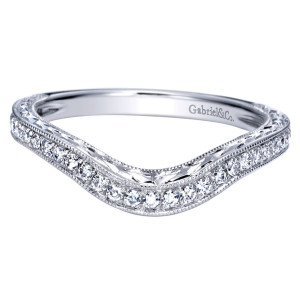 Gabriel 14 Karat Victorian Wedding Band WB8538W44JJ