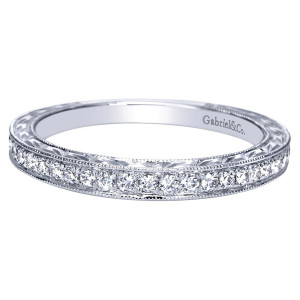 Gabriel 14 Karat Victorian Wedding Band WB8680W44JJ