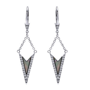 Gabriel Fashion 14 Karat Downtown Drop Earrings EG12458W45BM