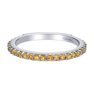 Gabriel Fashion 14 Karat Stackable Stackable Ladies' Ring LR4576W4JCT