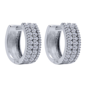 Gabriel Fashion 14 Karat Hoops Hoop Earrings EG10046W44JJ