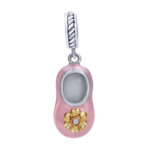 Gabriel Fashion Silver / 18 Karat Two-Tone Treasure Chests Charm Pendant PT980EPMY5JJ