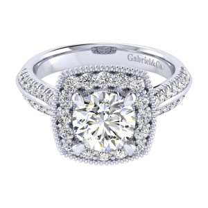 Gabriel 14 Karat Perfect Match Engagement Ring ER002C6ABW44JJ