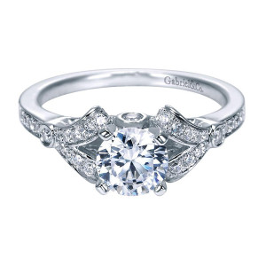 Gabriel 14 Karat Contemporary Engagement Ring ER8004W44JJ