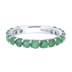 Gabriel Fashion 14 Karat Stackable Stackable Ladies' Ring LR4859W4JEA