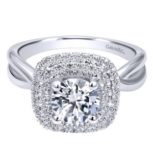 Gabriel 14 Karat Victorian Engagement Ring ER10798W44JJ