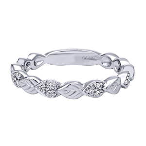 Gabriel Fashion 14 Karat Stackable Stackable Ladies' Ring LR4832W44JJ
