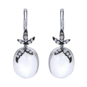 Gabriel Fashion Silver Cirque Drop Earrings EG12249SVJMC