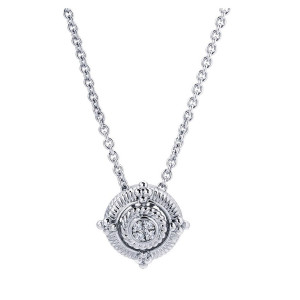 Gabriel Fashion Silver Roman Necklace NK3064SV5JJ