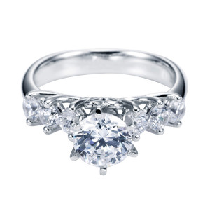 Gabriel 14 Karat Contemporary Engagement Ring ER3956W44JJ