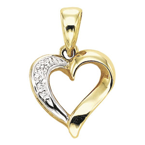 Gabriel Fashion 14 Karat Eternal Love Heart Heart Pendant PH257Y45JJ