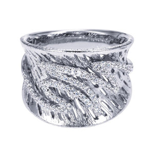 Gabriel Fashion 14 Karat Nature Ladies' Ring LR6189W45JJ