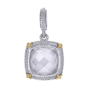 Gabriel Fashion Silver / 18 Karat Two-Tone Roman Pendant PT9365MY5XW